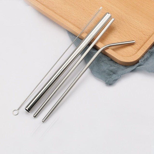 Let's go green and save the sea turtles by using these sleek and reusable stainless steel straws! Our Oslo Straw is a must-have in your home or in your bag. They're easy to take on the go and reuse to stay eco-friendly. And don't worry about the fuss of after-use, each set comes with a brush for easy cleaning. PRODUCT DETAILS 18/8 stainless steel Titanium coating (non-toxic and safe coating) Eco-friendly Includes a bristled brush for easy cleaning Bent Straw 8.5"/21.5cm 0.4oz/12g Straight Straw Soup Thermos, Save The Sea Turtles, Reusable Drinking Straw, Free Mirror, Party Bars, Stainless Steel Straws, Metal Straws, Wedding With Kids, Reusable Straw