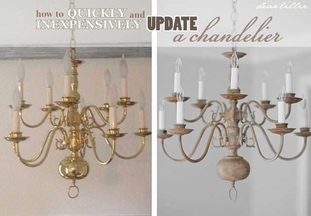 a chandelier is hanging from the ceiling in two different rooms, one with candles and the other without