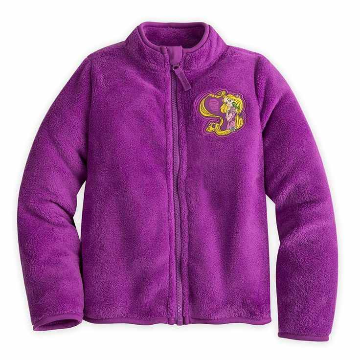 Disney Store Princess Tangled Rapunzel Fleece Jacket  Girl Size 5/6   Rapunzel appliqué with embroidered detailing Full zip front with fabric pull Cadet collar Zipper stop at collar Side pockets Warm fuzzy fleece fabrication Infants, Toddlers, & Kids Size (approx) Alpha Height in Inches Weight in lbs Age Chest in Inches Waist in Inches 0-3m   up to 22" up to 11 lbs 0-3 mos     3-6m   22-25" 11-15 lbs 3-6 mos     6-9m   25-27" 15-18 lbs 6-9 mos     9-12m   27-29" 18-22 lbs 9-12 mos     12-18m   2 Rapunzel Clothes, Princess Tangled, Billabong Girls, Jacket For Girls, Personalized Jacket, Cartoon Tops, Ivory Flower Girl Dresses, Toddler Flower Girl Dresses, Disney Rapunzel