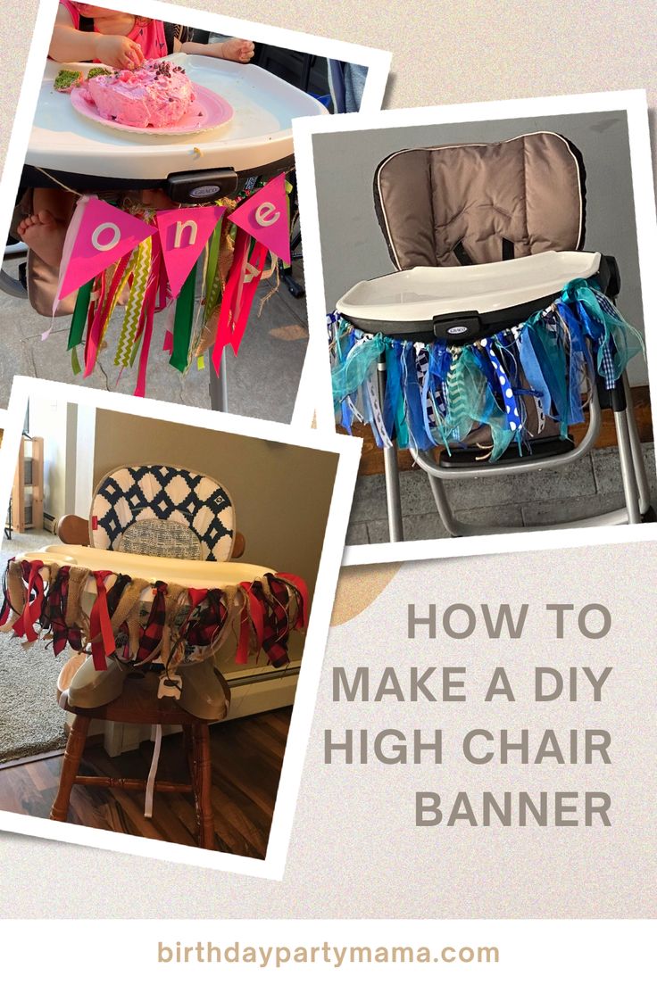 how to make a diy high chair banner