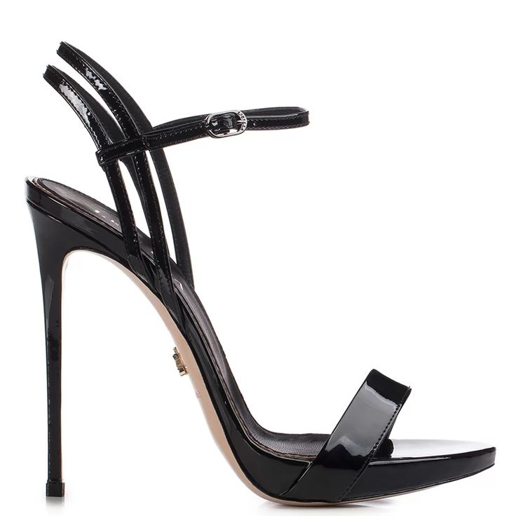 Ankle Strap Sandals Heels, Super High Heels, Patent Leather Heels, Ankle Strap Heels, Black Patent Leather, Womens Heels, Platform Heels, Black Sandals, Nasa