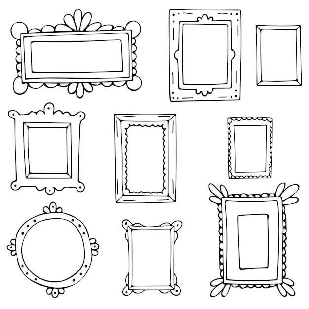 Frame Drawing Ideas, Picture Frame Drawing, Graduation Book, Frame Drawing, Doodle Frame, Doodle Frames, Art Shelves, Decorative Frame, Bullet Journal School