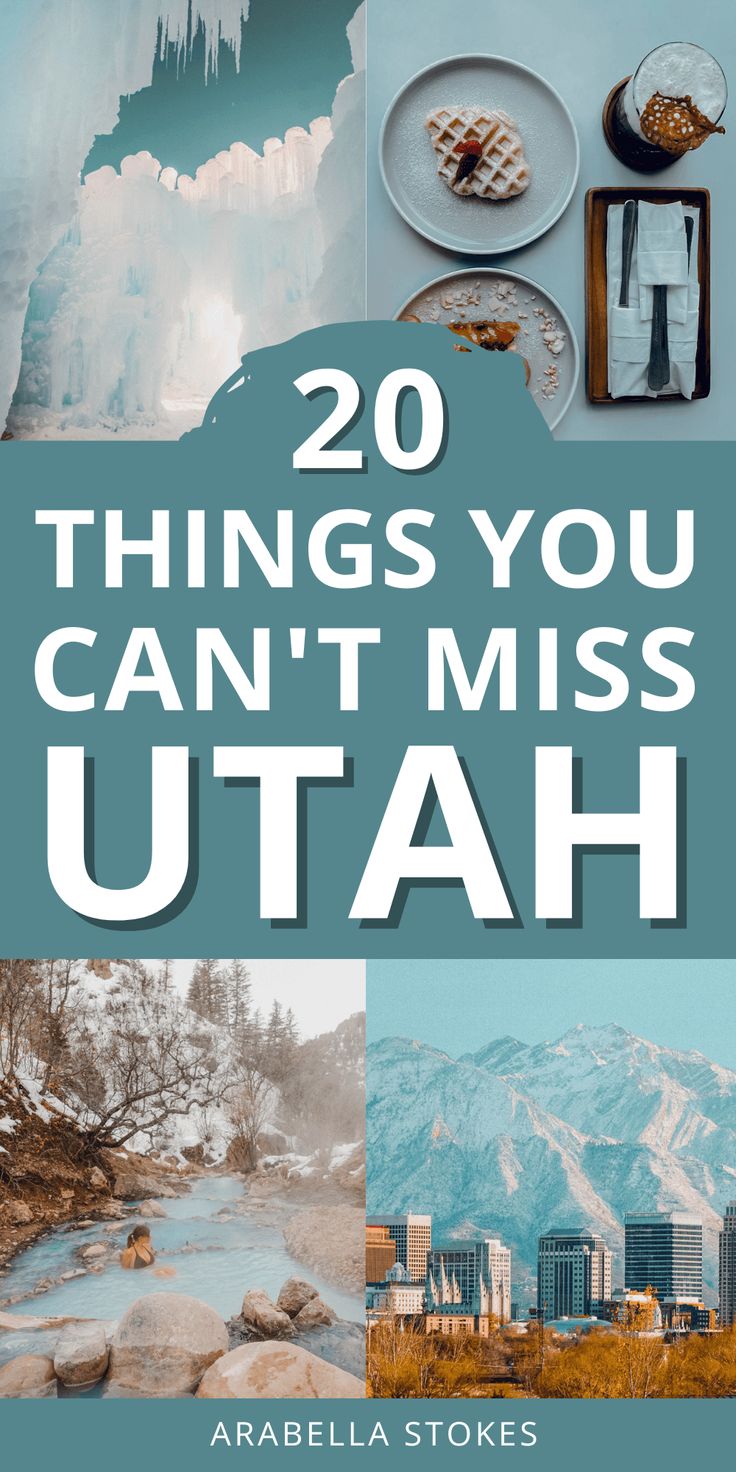 the cover of 20 things you can't miss in utah