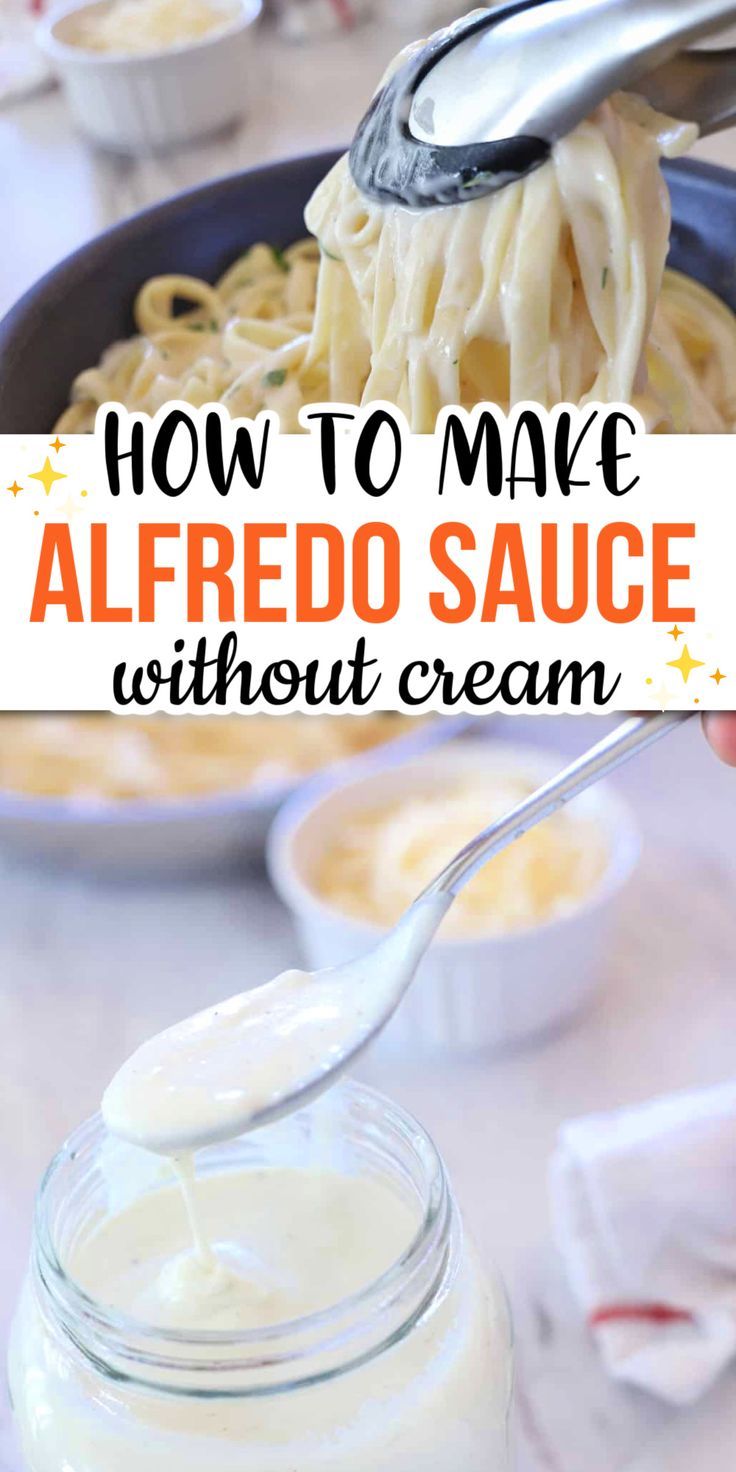 how to make alfredo sauce without cream