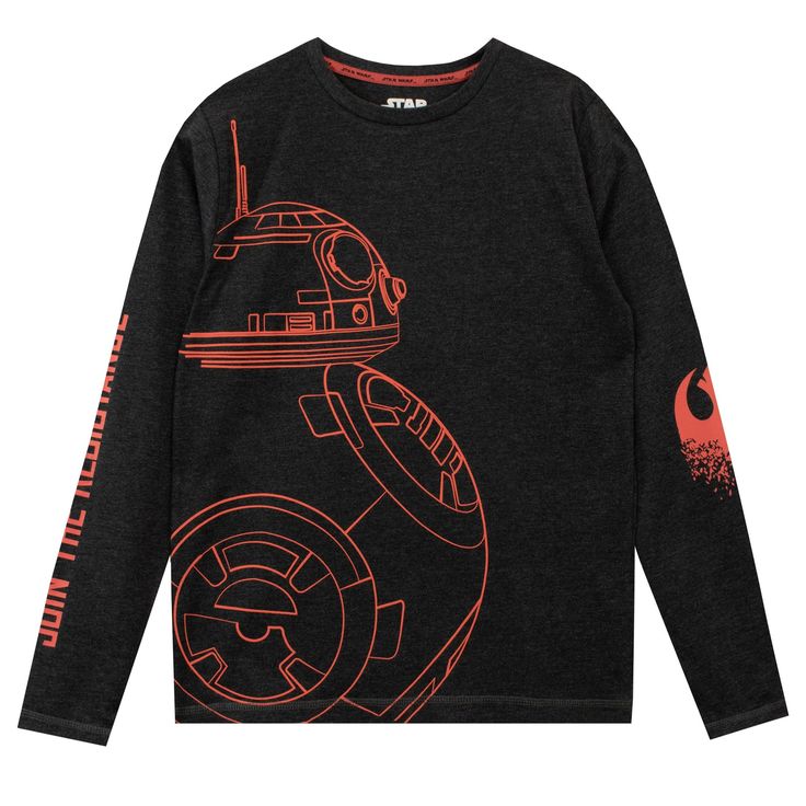 Every Jedi deserves to look their best when they go off into adventure in the most remote of galaxies, and this awesome BB8 tee will ensure they are always looking their best when they hang with their all-time favourite droid! This fun t-shirt comes with a grey marled background and eye-catching designs of BB8 on the front, the slogan 'Join the Resistance' on one sleeve and the Resistance logo on the other sleeve, and the Star Wars: The Last Jedi logo on the back. Kids Pajamas Boys, Witcher Wallpaper, Star Wars Shirt, Star Wars Tees, Star Wars Merchandise, Star Wars Kids, Star Wars Tshirt, Long Sleeved Top, Boys Pajamas