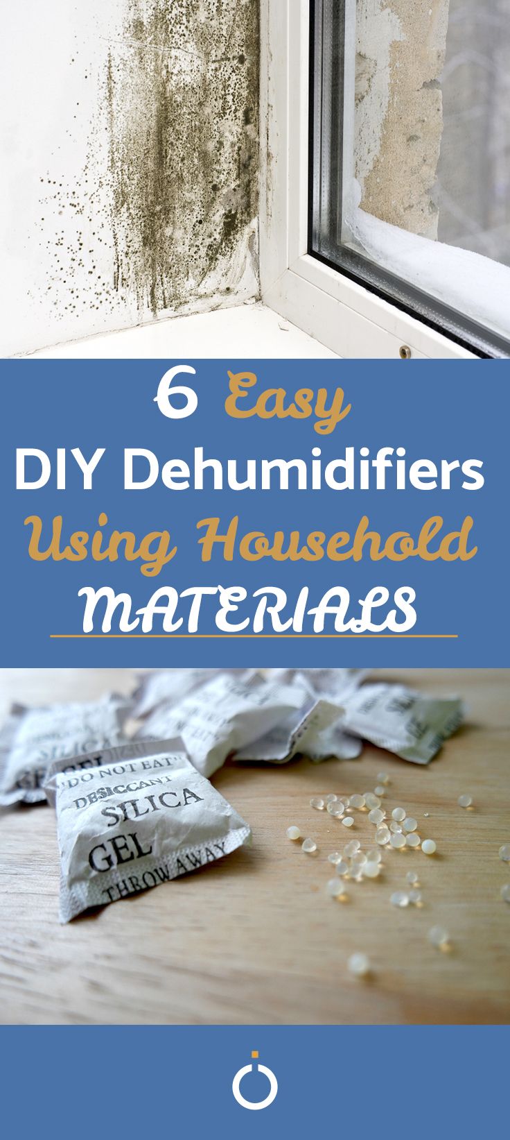 moldy window sill with the words 6 easy diy dehumidifers using household materials