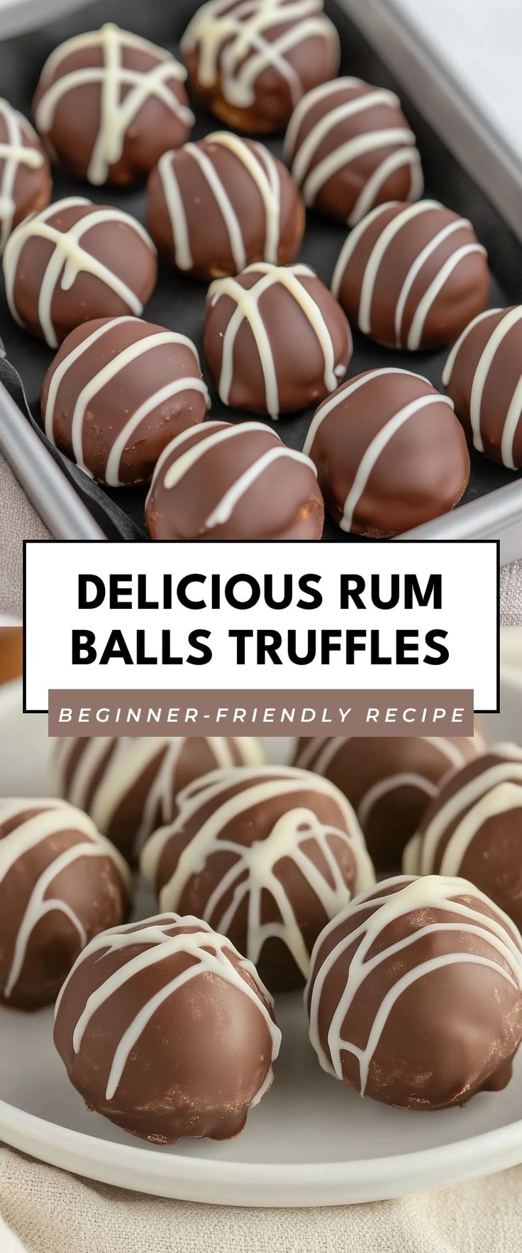 Image for Delicious Rum Balls Truffles White Chocolate Rum Balls, Rum Truffle Balls, Christmas Booze Balls, Caramel Truffles Recipe, Rum Truffles Recipe, Run Balls Recipe, Fireball Truffles, Fireball Whiskey Balls, New Year’s Eve Themed Desserts