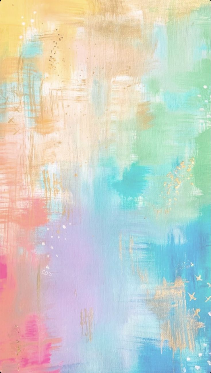 an abstract painting with pastel colors