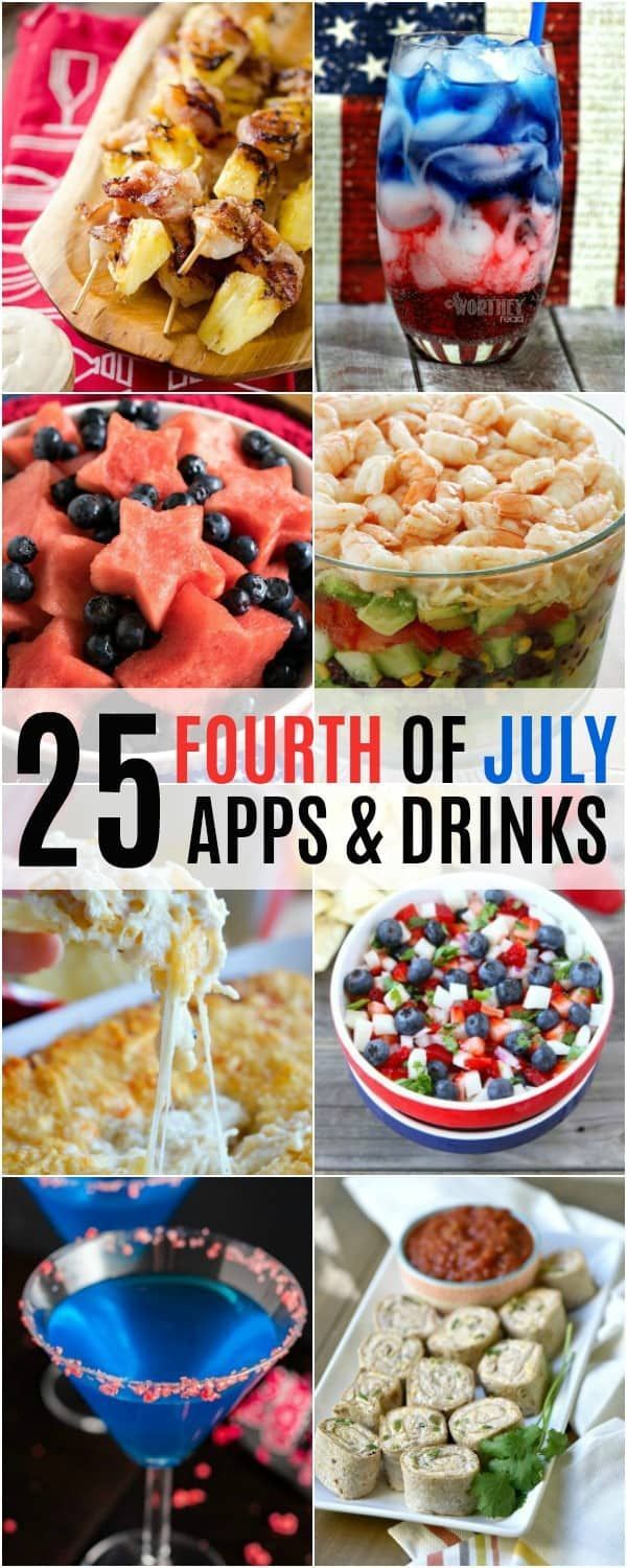 fourth of july appetizers and drinks