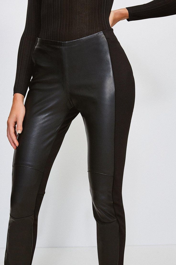 Like A Fine Wine, Our Leather Leggings Just Get Better With Age. Butter-Soft And Durable, This Wardrobe Hero Will See You Through Seasons To Come. Panelled With A Contrasting Ponte Reverse For Your Comfort, This Signature Piece Can Be Styled Up Or Down To Suit Your Mood. Leggings Collection, Mood Style, Ponte Leggings, Fashion Face Mask, Fine Wine, Karen Millen, Leather Leggings, Get Better, Suits You