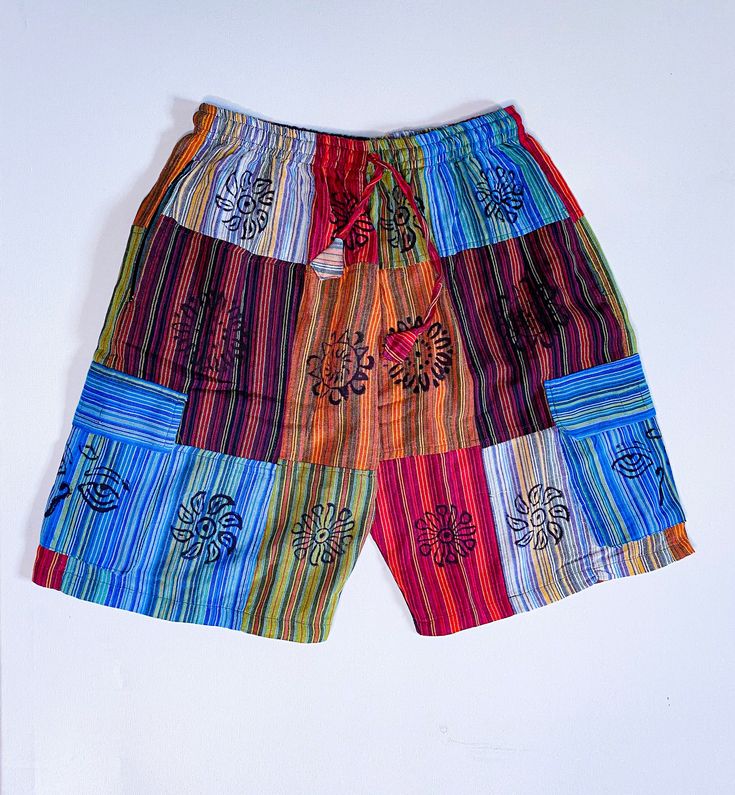 Cute boho hippie patchwork shorts unisex Multicolored and multipatched Pockets on both side Brand new 100% cotton handmade Drawstring with elastic waistband *patch shorts one size only Fits small,medium,large and XL *S, M,L and xl available in other shorts Fast and free delivery 1-3 days We ship same day #boho #shorts #hippie #patch #patchwork Cheap Multicolor Cotton Shorts, Cheap Blue Patchwork Shorts, Hippie Multicolor Beach Shorts, Multicolor Hippie Shorts For Vacation, Hippie Multicolor Shorts For Beach, Hippie Multicolor Shorts For The Beach, Multicolor Shorts With Pockets For Vacation, Multicolor Vacation Shorts With Pockets, Bohemian Patchwork Shorts