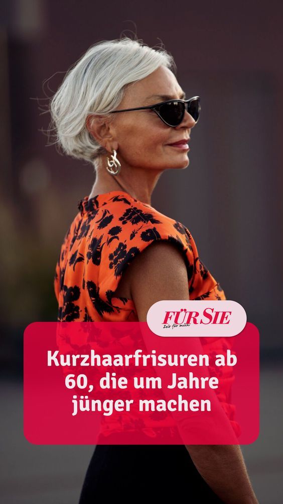 Kurzhaarfrisuren ab 60 können sowohl lang als auch kurz sein. Die schönsten Haarschnitte zeigen wir hier. Grey Hair, Hair, Beauty