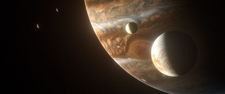 two planets are seen in this artist's rendering