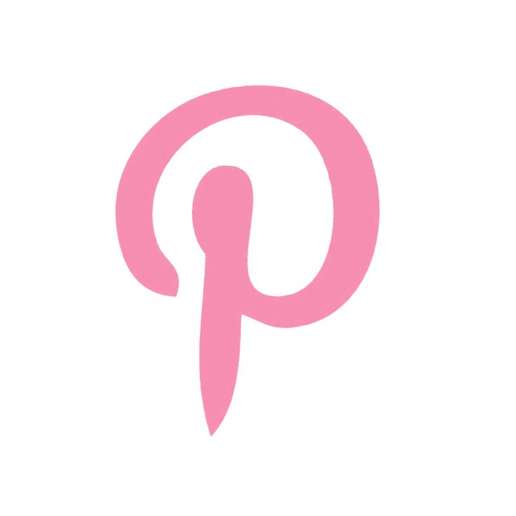 a pink pin logo on a white background