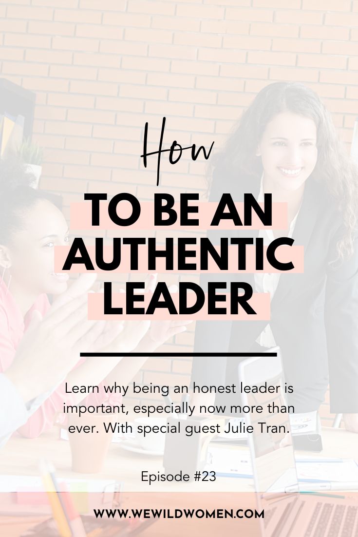 two women sitting at a table with the words how to be an authentic leader