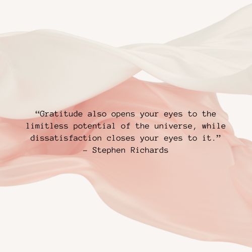 a quote from ellen cady on the subject of an image with flowing pink and white fabric