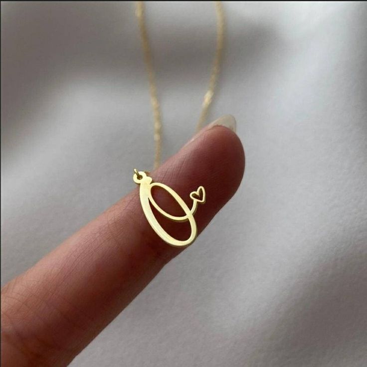 14k Gold Initial Necklace With Tiny Heart Custom Letter - Etsy Minimalist Wedding Jewelry, 14k Gold Initial Necklace, Initial Heart Necklace, Personalized Gold Necklace, Custom Initial Necklace, Name Necklaces, Handmade Gifts For Her, Initial Necklace Gold, Name Jewelry