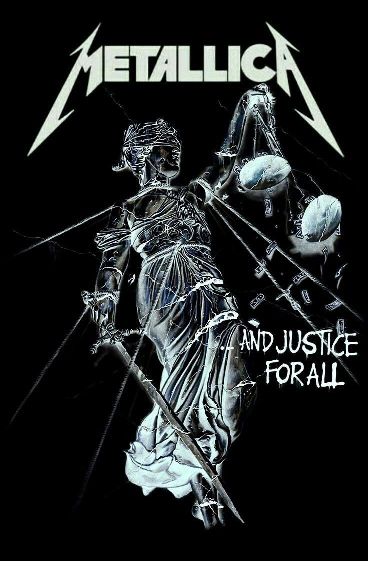 the cover art for metallicica's new album, and justice for all