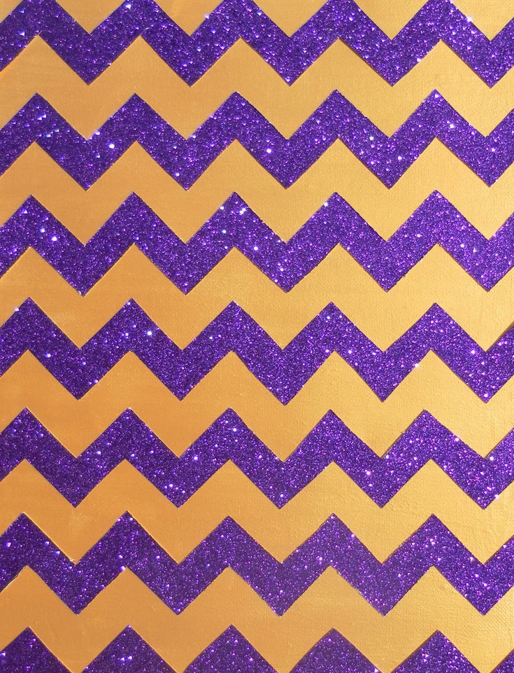 purple and gold chevroned glitter fabric