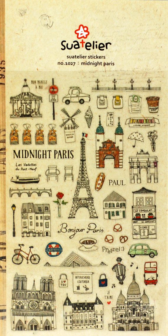 the back cover of a book with an image of paris