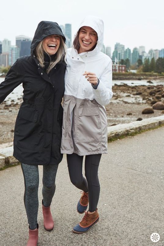 10 Slick Raincoats You Need For Spring - Society19 Rain Jacket Women Outfit, Black Rain Jacket Outfit, Waterproof Jacket Outfit, Rain Day Outfit, Rain Coat Outfit, Rain Coats For Women, Rain Jacket Outfit, Rain Outfit, Rains Long Jacket