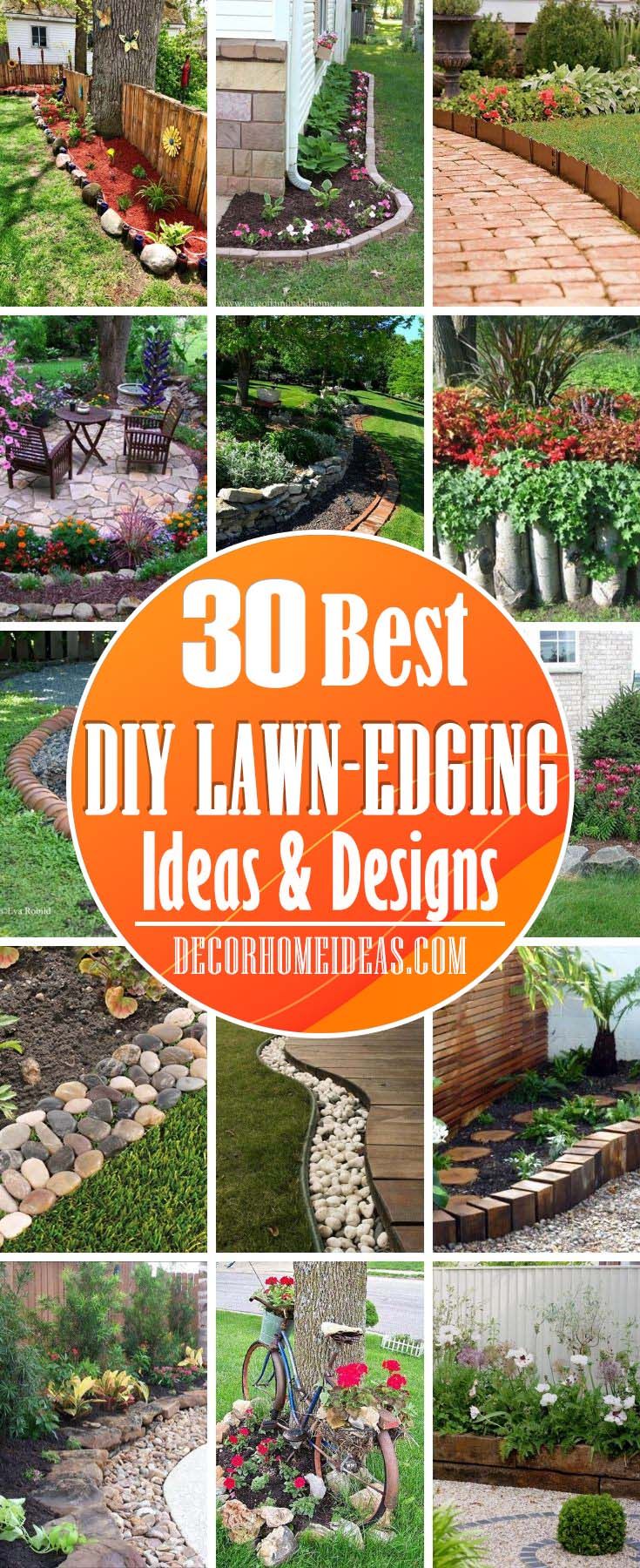 the best diy lawn edging ideas and designs for your garden or yard in this article