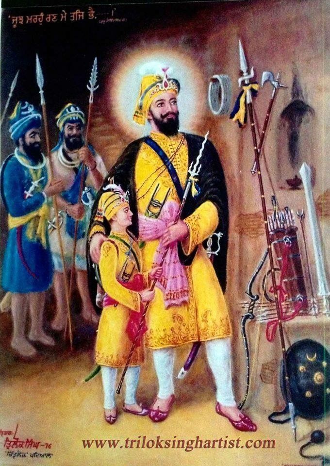 an old painting of a man in yellow and black clothing standing next to other men