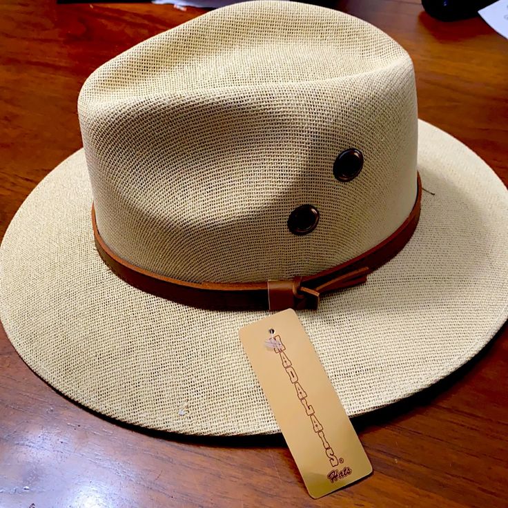 Beautiful Cowgirl Hat Casual Natural Hat With Flat Brim, Adjustable Safari Hat With Curved Brim, Beige Casual Panama Hat With Short Brim, Casual Panama Hat For Travel, One Size Fits Most, Casual Beige Panama Hat With Short Brim, Casual Beige Panama Hat With Flat Brim, Casual Natural Color Hat For Travel, Casual Beige Wide Brim Hat, Safari Style Brimmed Hat