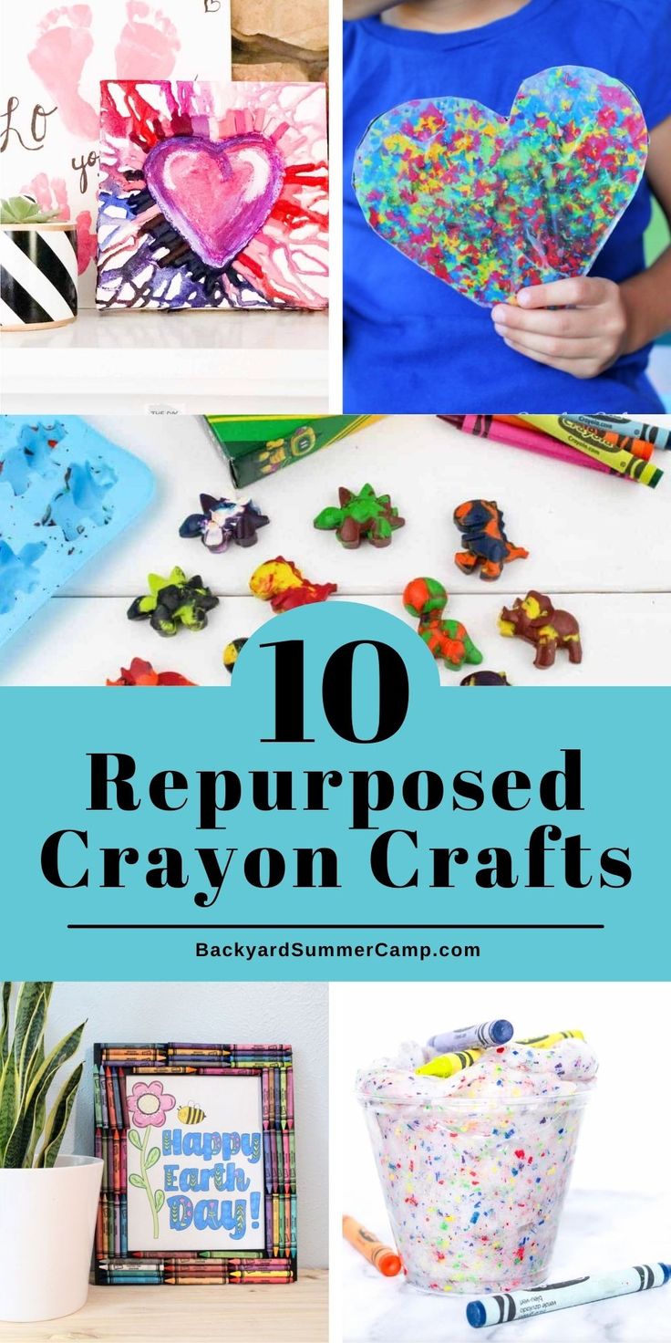 10 repurposed crayon crafts for kids