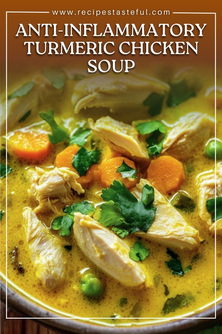 an image of a bowl of chicken soup