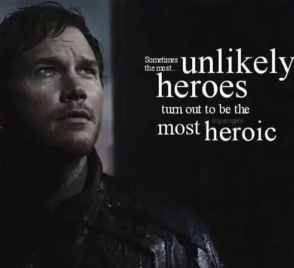 "Sometimes the most unlikely heroes turn out to be the most heroic." #guardiansofthegalaxy  #marvel #marvelquotes #chrispratt #starlord Star Lord Quotes, Guardians Of The Galaxy Vol 3 Quotes, Guardians Of The Galaxy Quotes, Guardians Of The Galaxy Tattoo, Galaxy Classroom, Mcu Multiverse, Gardens Of The Galaxy, Galaxy Quotes, Shifting Ideas