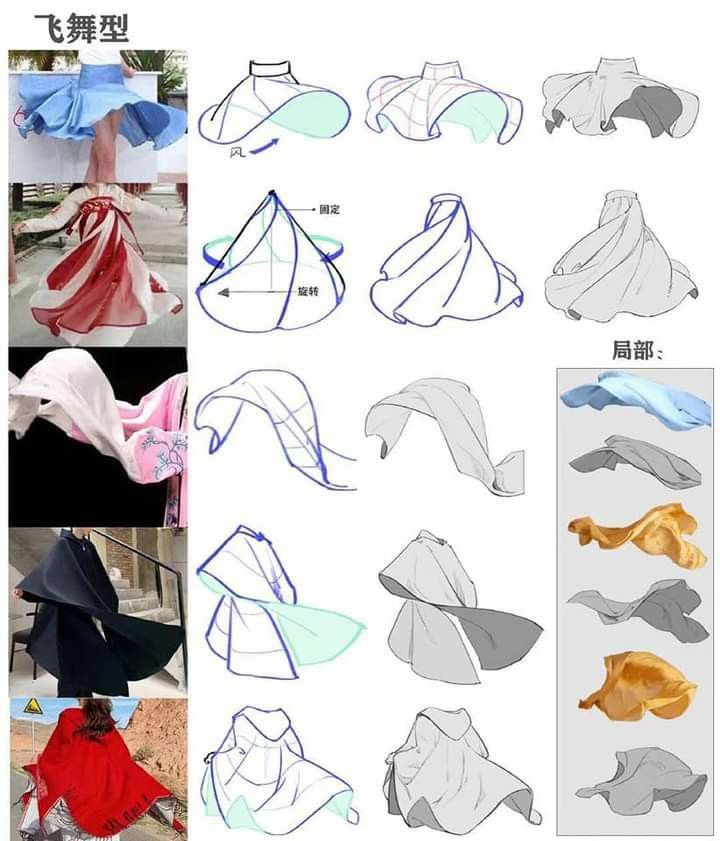 the instructions for how to make an origami umbrella with paper and cloths