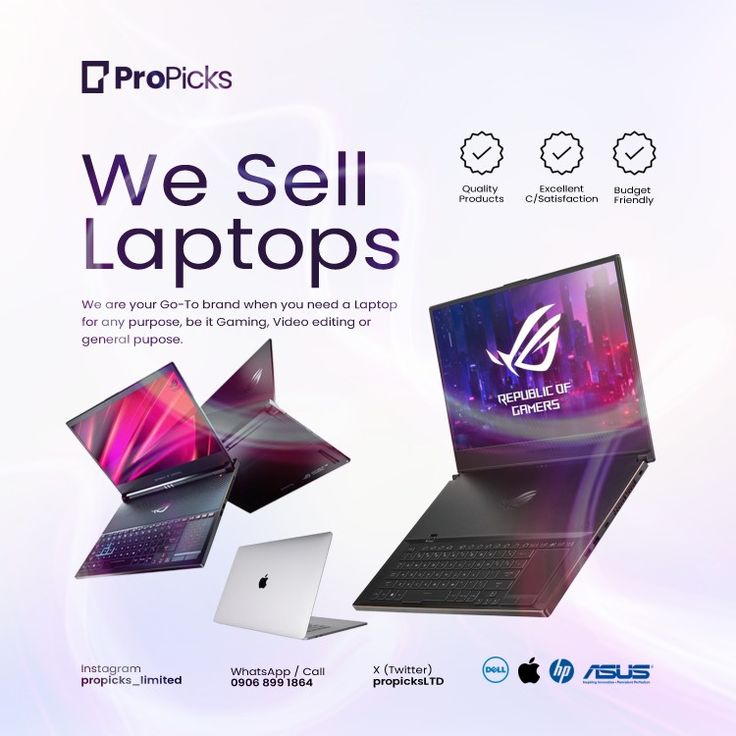 we sell laptops and other electronic devices