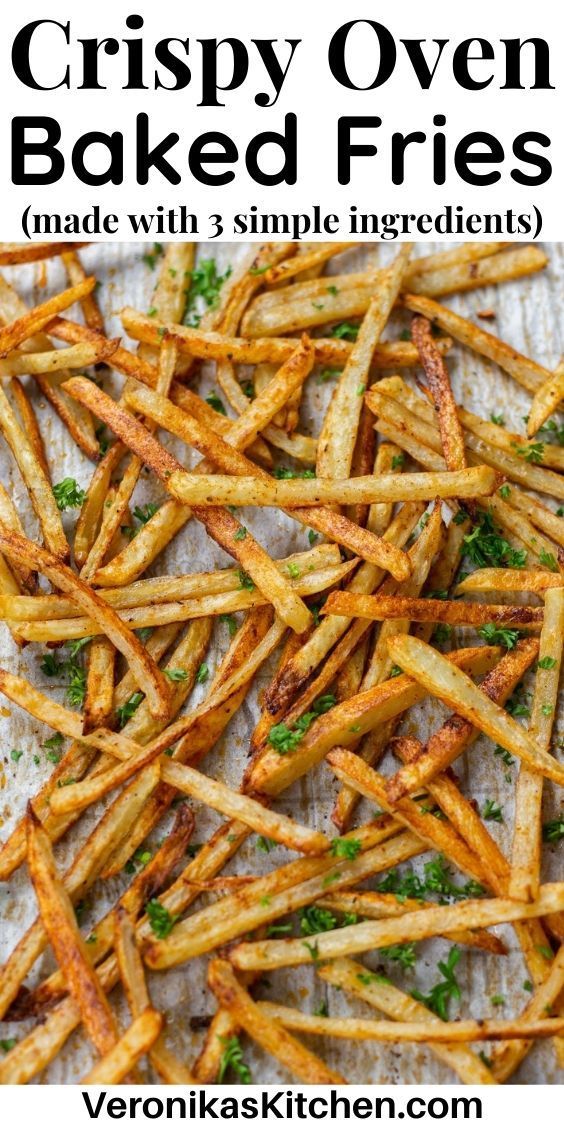 Oven Baked french fries on a baking sheet. Homemade French Fries In Oven, Baked Fries Recipe, French Fry Recipe Baked, Oven French Fries, Baked Bbq Chicken Thighs, Yummy Potatoes, Oven Baked French Fries, Gravy Casserole, Oven Baked Fries