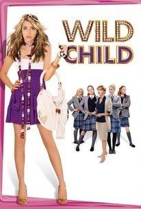 a movie poster for the film wild child with an image of a woman in a purple dress