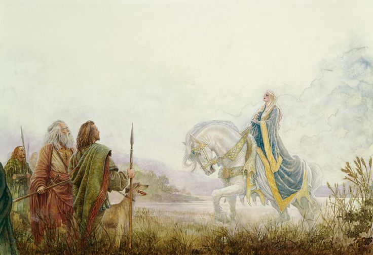 'Niamh Meets Oisean' by P J Lynch. (Click image to view full size.) Visit the artist's blog here: http://pjlynchgallery.blogspot.co.uk/2012/05/oisin-in-tir-na-nog.html# Irish Legends, Celtic Myth, Irish Folklore, Irish Mythology, Traditional Tales, Great Warriors, The Celts, Legends And Myths, Eternal Youth