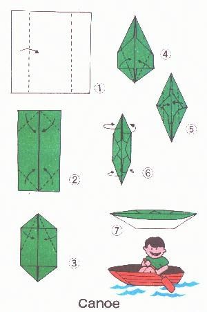 the instructions for how to make origami boats