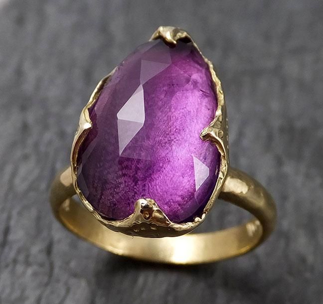 I created this setting in wax then cast it in recycled solid 18k Yellow gold at my home studio. This ring is a size 7 it can be sized. The stone is Amethyst. it measures about 15mm X 10mm I created a rustic texture in the gold. Throughout all time and history, in every tribe and culture all around the world crystals, minerals and gemstones have used for healing, luck, divination, adornment vibrational medicine and so much more. Amethyst connects you to your inner knowing and spirituality. Vibrational Medicine, Inner Knowing, Ring Rosegold, Rustic Texture, Custom Wedding Rings, Wedding Rings Solitaire, Sapphire Engagement Ring Blue, Colorless Diamond, Amethyst Gold