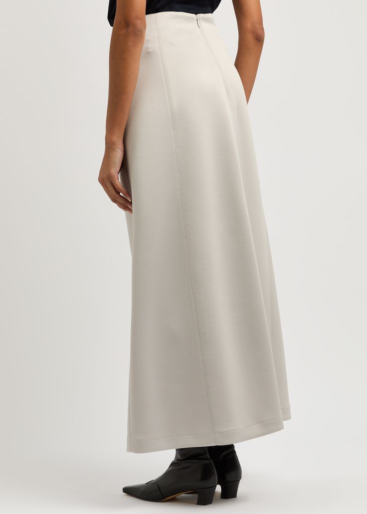 Long Description#Info & Care# Max Mara Leisure stretch-jersey skirt Seam details Concealed zip fastening at side  91% polyester, 9% elastane  Hand wash  #Size & Fit# Length waist to hem: 40.5 inches/ 103cm Midweight  A-line fit, slim across the waist Cocktail Essentials, Jersey Skirt, Newborn Essentials, Beauty Foods, Maxi Skirts, Winter Essentials, Max Mara, Maxi Skirt, Party Dress