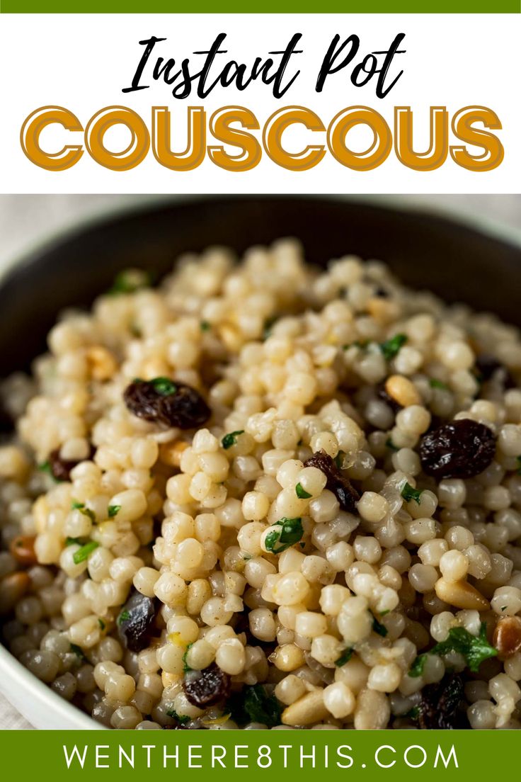 this instant pot couscous is an easy and delicious side dish for any meal