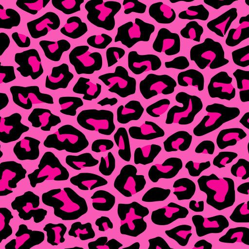 a pink and black leopard print background