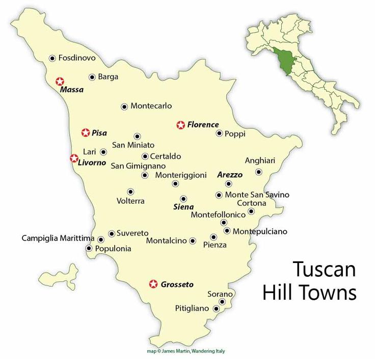 a map of italy with all the towns