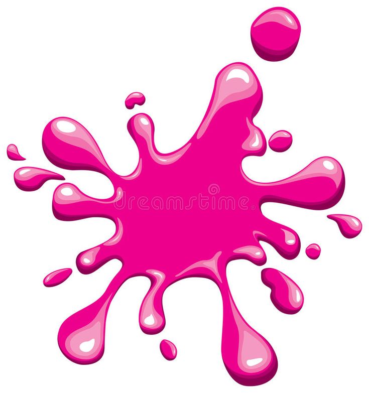 pink liquid splashing down the side of a white wall