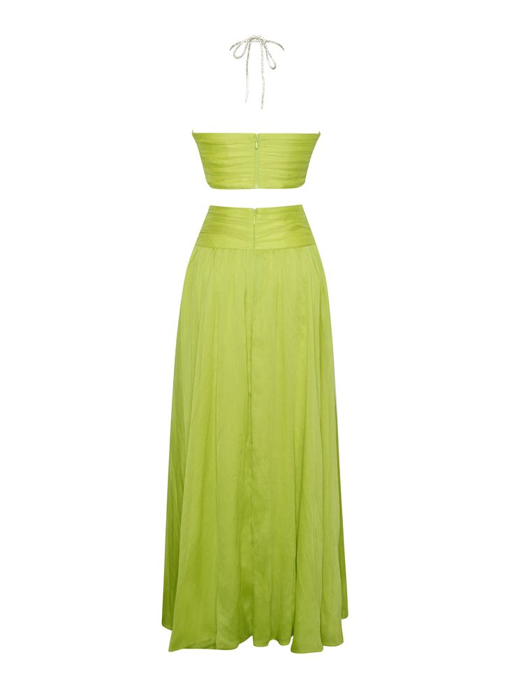 Materials: Silk Pleated Stretch Factor: Non Stretch Clean: Dry-clean only Length: Approx 51.1inch / 130cm Color may vary due to lighting on images. The product images (without model) are the closest to the true color of the product. Lemon Chiffon, High Waist Long Skirt, Maxi Lace Skirt, Long Skirt Outfits, Beautiful Maxi Dresses, Plain Dress, Pleated Chiffon, Bodycon Floral Dress, Pleated Maxi