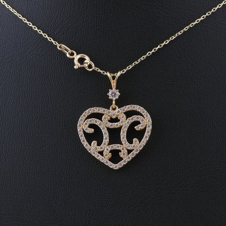 14K Gold Necklace, Women's Gold Necklace, Christmas Gift, Gift for Her, Grandma Pendant, Girls Pendant, Mothers Day Gift, Summer Jewelry - Etsy White Gold Heart Pendant Necklace For Birthday, Elegant Filigree Heart Necklace As A Gift, Gift Heart Pendant Necklace With Hallmark, Elegant Necklaces With Charms As Gifts For Mom, Elegant Charms Necklace For Birthday Gift, Elegant Heart-shaped Necklace For Birthday Gift, Filigree Heart Pendant Jewelry For Gifts, Elegant Heart-shaped Necklace As Birthday Gift, Heart Pendant Filigree Jewelry Gift