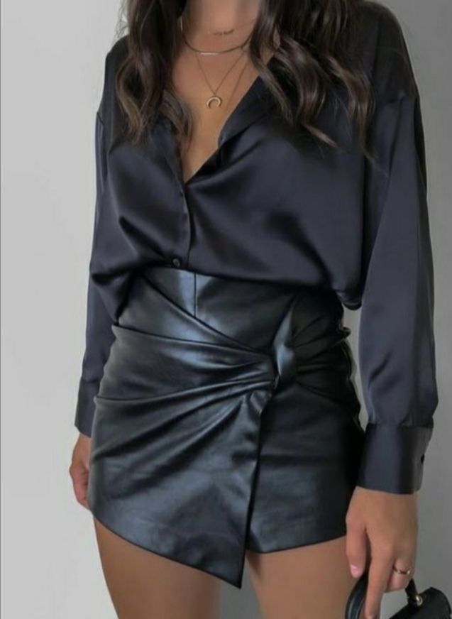 Night Out Outfit Winter, Trendy Night Out Outfits, Elegantes Party Outfit, Rok Outfit, Dorothy Dandridge, Leather Skirt Outfit, Party Outfits Night, Fest Outfits, Mode Zara