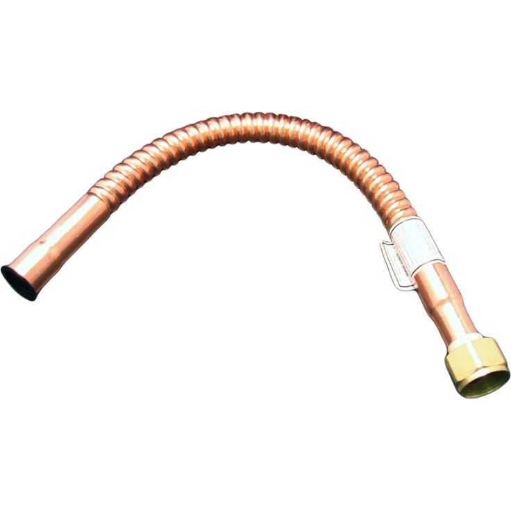 the copper hose is connected to an electrical outlet