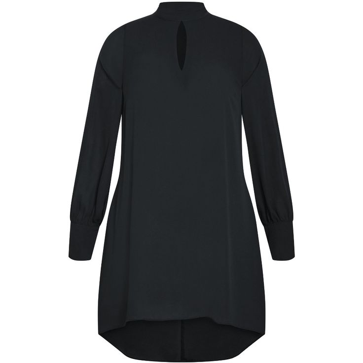 Your desk-to-dinner look just got a major upgrade with the sleek black tone of the Neck Tie Tunic. Easy to style and easy to love, this lightweight piece is complete with a neck-tie detail and puff sleeves for a flirty and feminine finish. Bold and fiercely fashionable, no one does plus size fashion like City Chic. Loved around the globe for its diverse range of fashion-forward styles for any occasion. From show-stopping evening gowns to workwear and casualwear, City Chic will take your style to Linen Shorts Women, Linen Short, Chic Woman, City Chic, Linen Women, Shop Blouses, Trending Shirts, Puff Sleeves, Plus Size Fashion