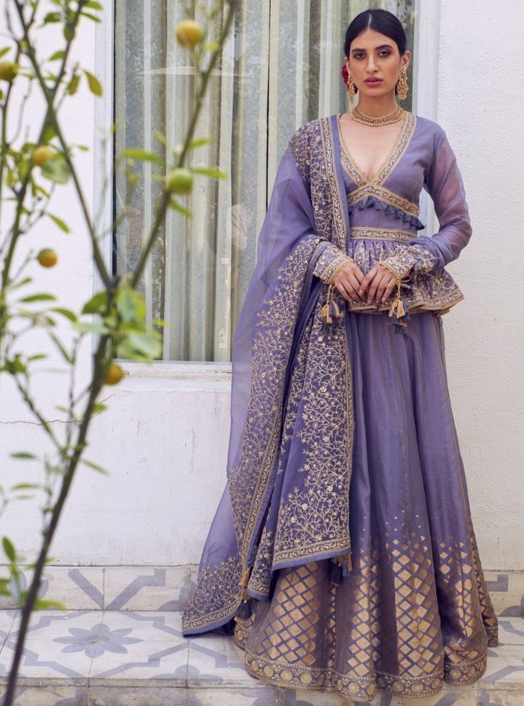 Chanderi Lehenga, Indian Outfits Lehenga, Organza Lehenga, Gaun Fashion, Indian Dresses Traditional, Traditional Indian Outfits, Designer Party Wear Dresses, Party Wear Indian Dresses, Dress Indian Style