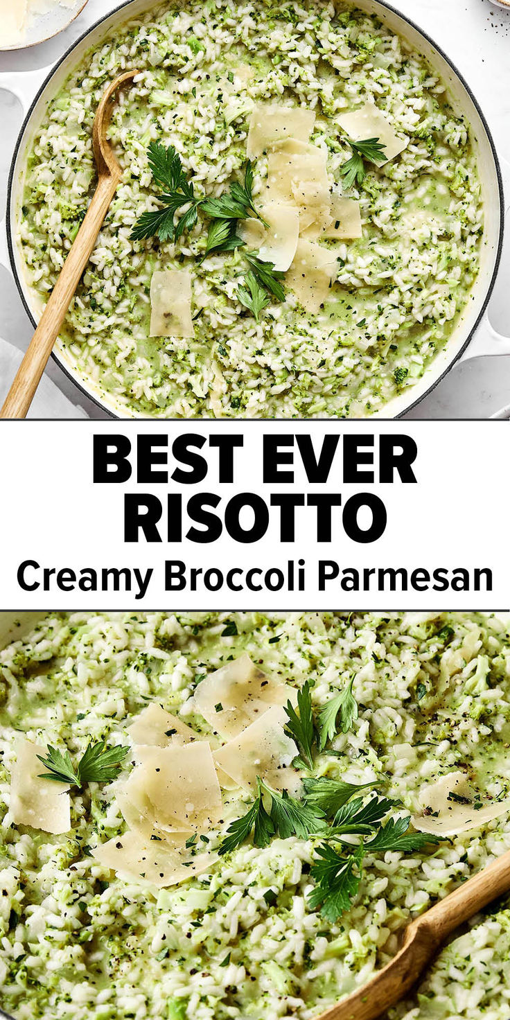 Broccoli parmesan risotto recipe. Risotto With Broccoli, Brocolli Risotto Recipes, Broccoli Cheese Risotto, Broccoli Risotto Recipes, Risotto Recipes Healthy, Broccoli Rice Recipes, Soft Dinner Ideas, Winter Risotto, Risotto Broccoli